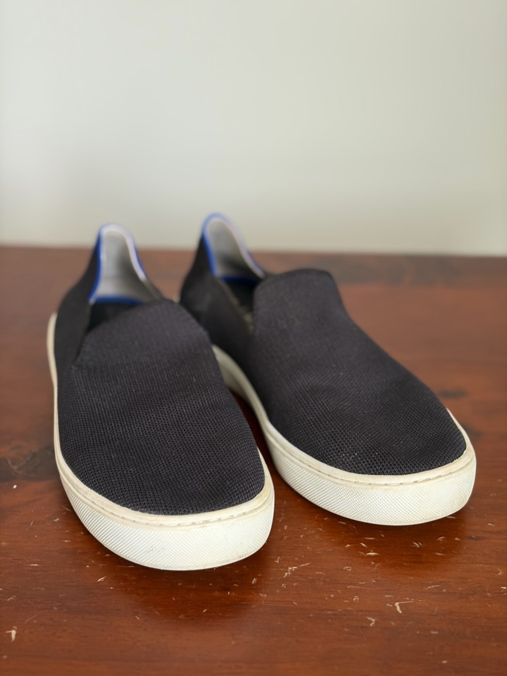 Rothy’s Slip-On Canvas Sneakers in Black